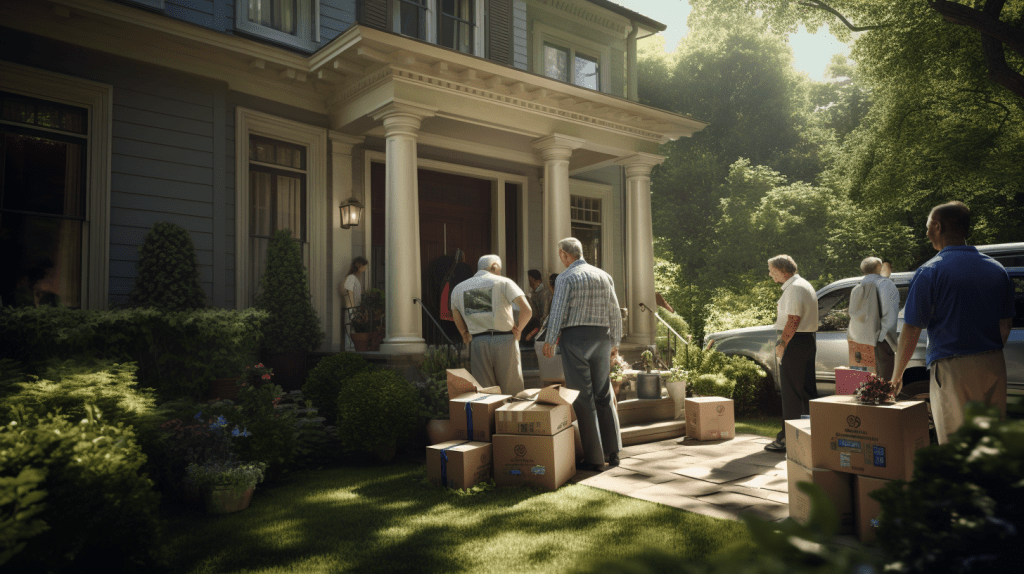 tysarac a house to door company unloads items docked in front o e3f49533 736f 473e a432 8418a5e9edcd bursa evden eve nakliyat
